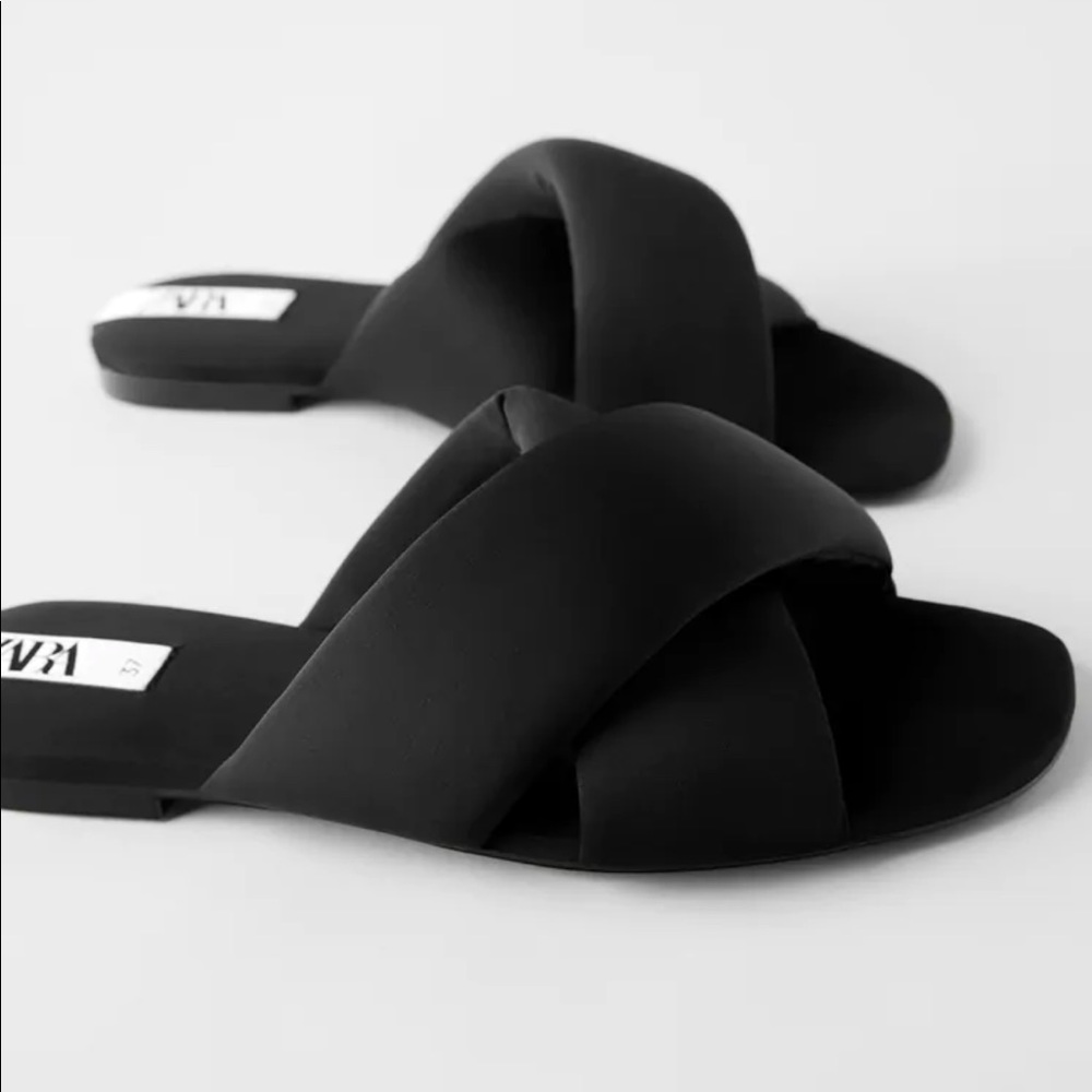 Zara Sandals Quilted Size 36/ 6